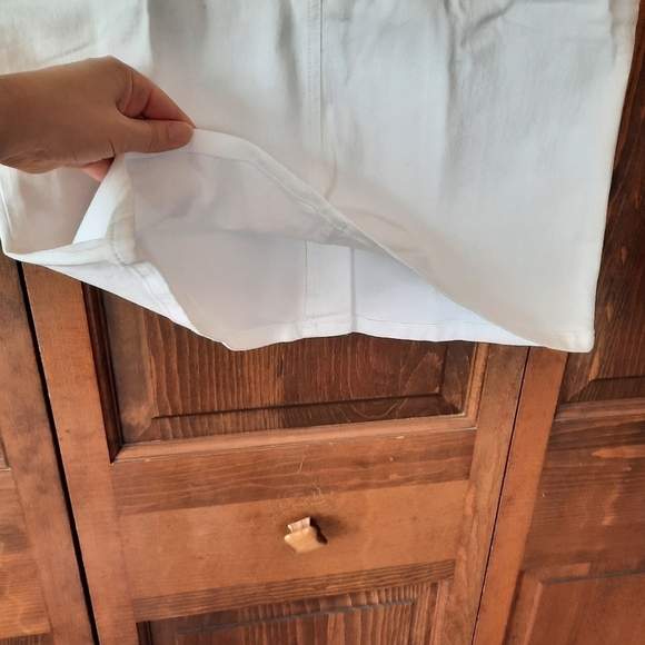 NWT Talbots Petites white denim jean skirt size 8P - Picture 5 of 10